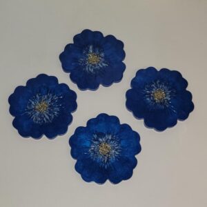 BLUE - RESIN COASTER SET