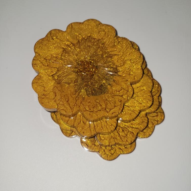 GOLD - RESIN COASTER SET - Image 3