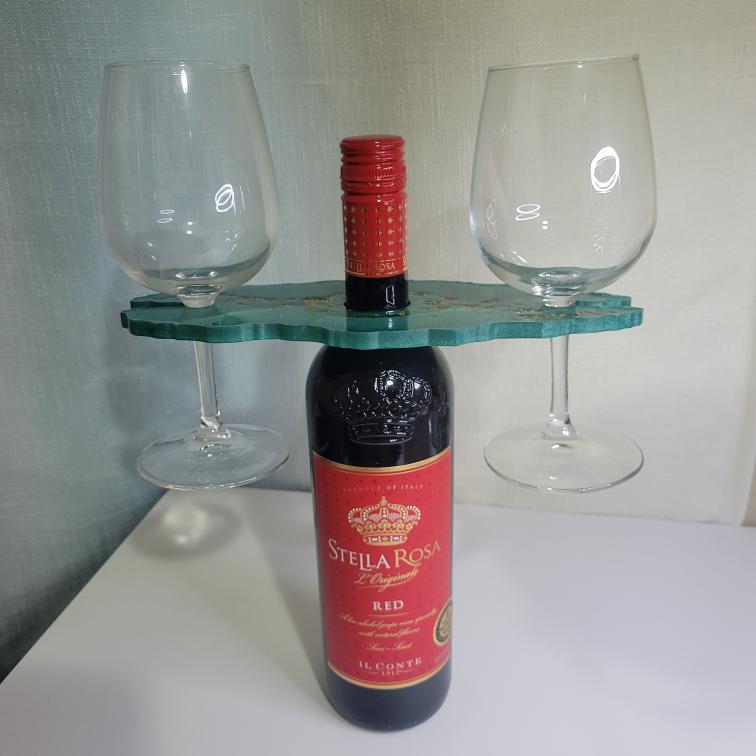 GREEN - RESIN WINE HOLDER - Image 3