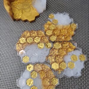 HONEY COMB - RESIN COASTER SET